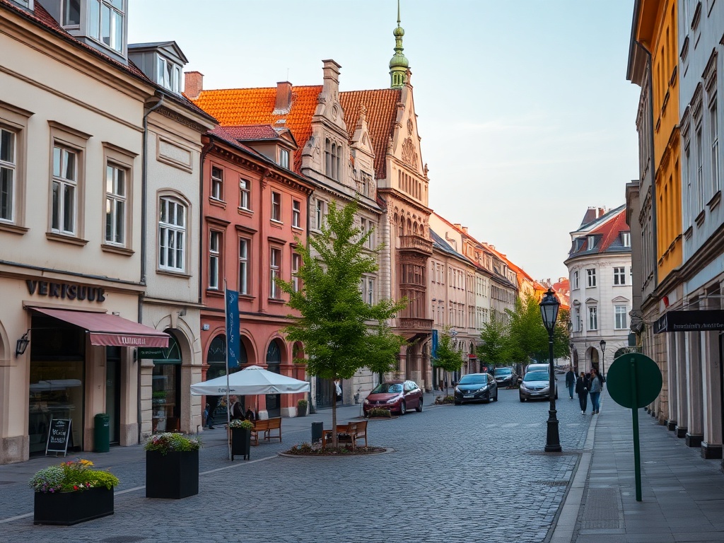 Grafika przedstawiająca podsumowanie dnia w Myszkowie, z elementami symbolizującymi informacje i technologie cyfrowe.
